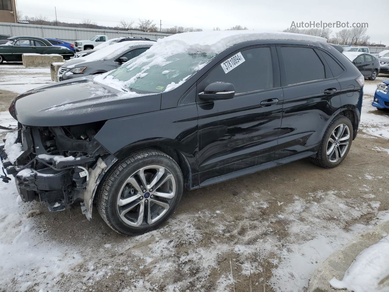 2016 Ford Edge Sport Черный vin: 2FMPK4AP4GBC24677