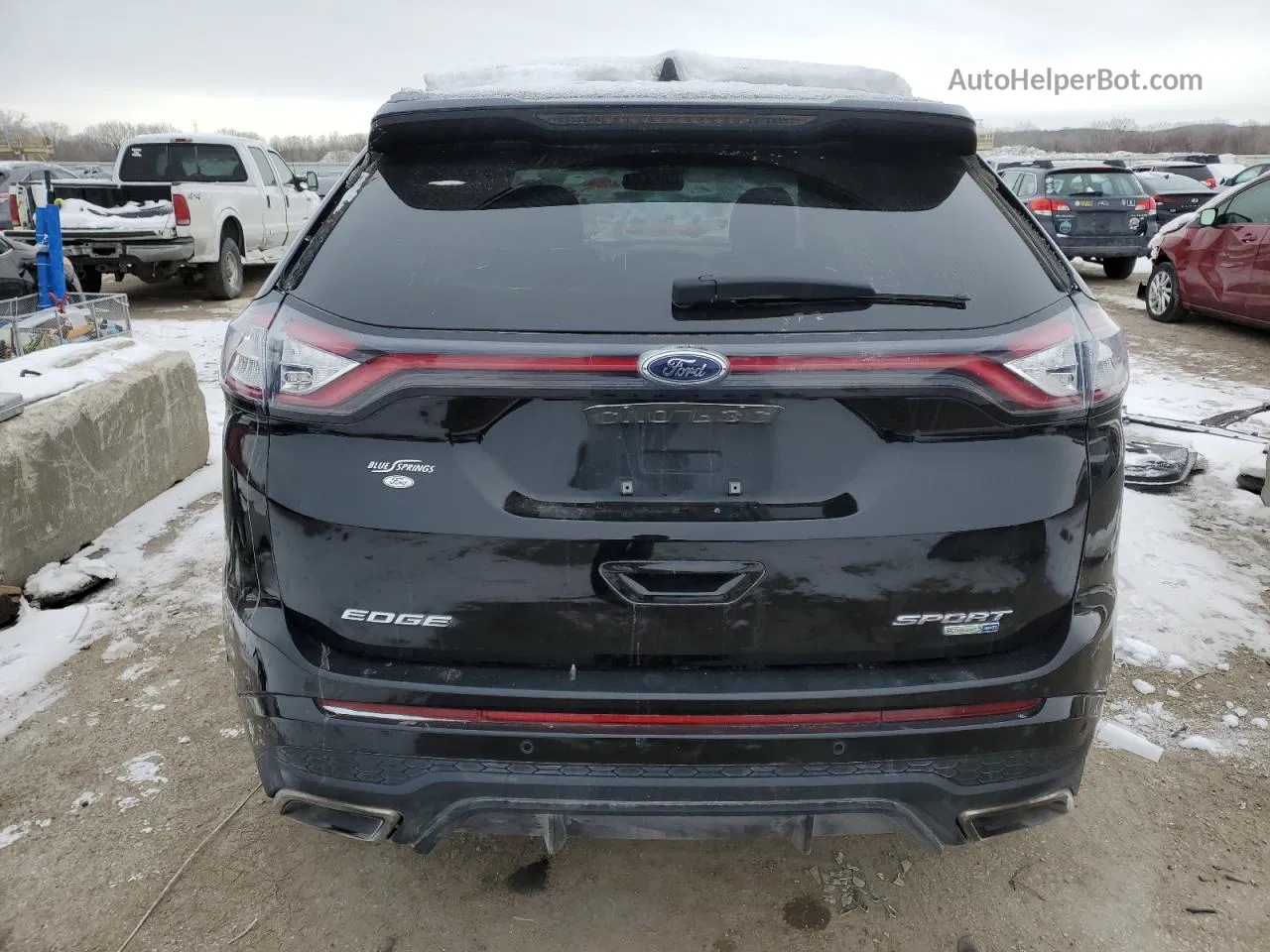 2016 Ford Edge Sport Black vin: 2FMPK4AP4GBC24677