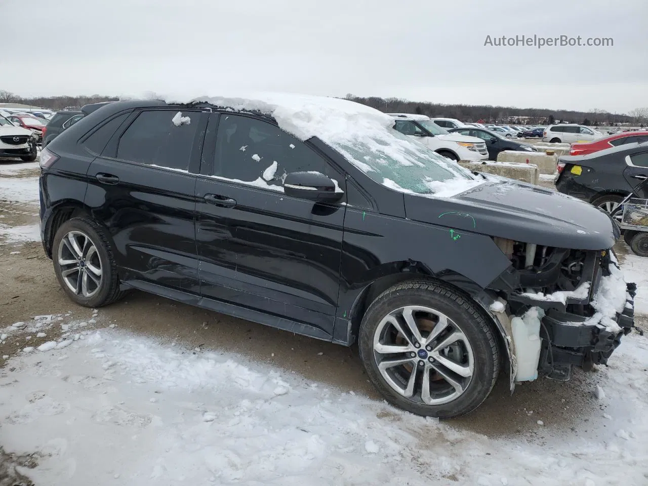 2016 Ford Edge Sport Black vin: 2FMPK4AP4GBC24677