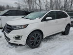 2017 Ford Edge Sport White vin: 2FMPK4AP4HBB73134