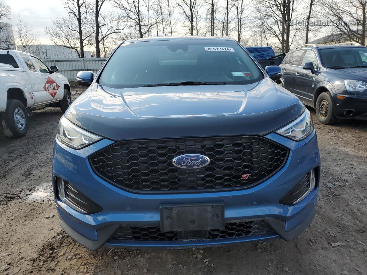 2019 Ford Edge St Blue vin: 2FMPK4AP4KBB39900