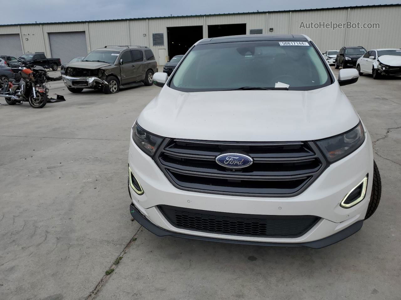 2015 Ford Edge Sport Белый vin: 2FMPK4AP5FBB82373