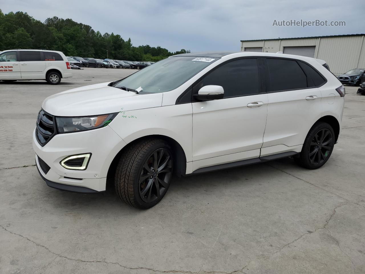 2015 Ford Edge Sport White vin: 2FMPK4AP5FBB82373