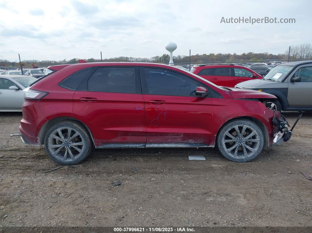 2016 Ford Edge Sport Темно-бордовый vin: 2FMPK4AP5GBC48745