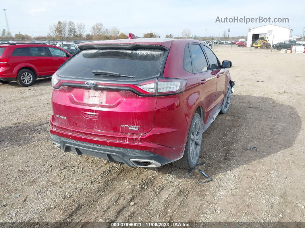 2016 Ford Edge Sport Темно-бордовый vin: 2FMPK4AP5GBC48745