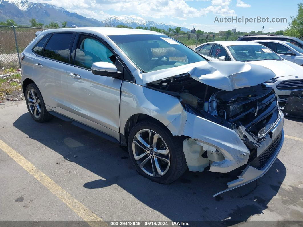 2017 Ford Edge Sport Silver vin: 2FMPK4AP5HBB06185