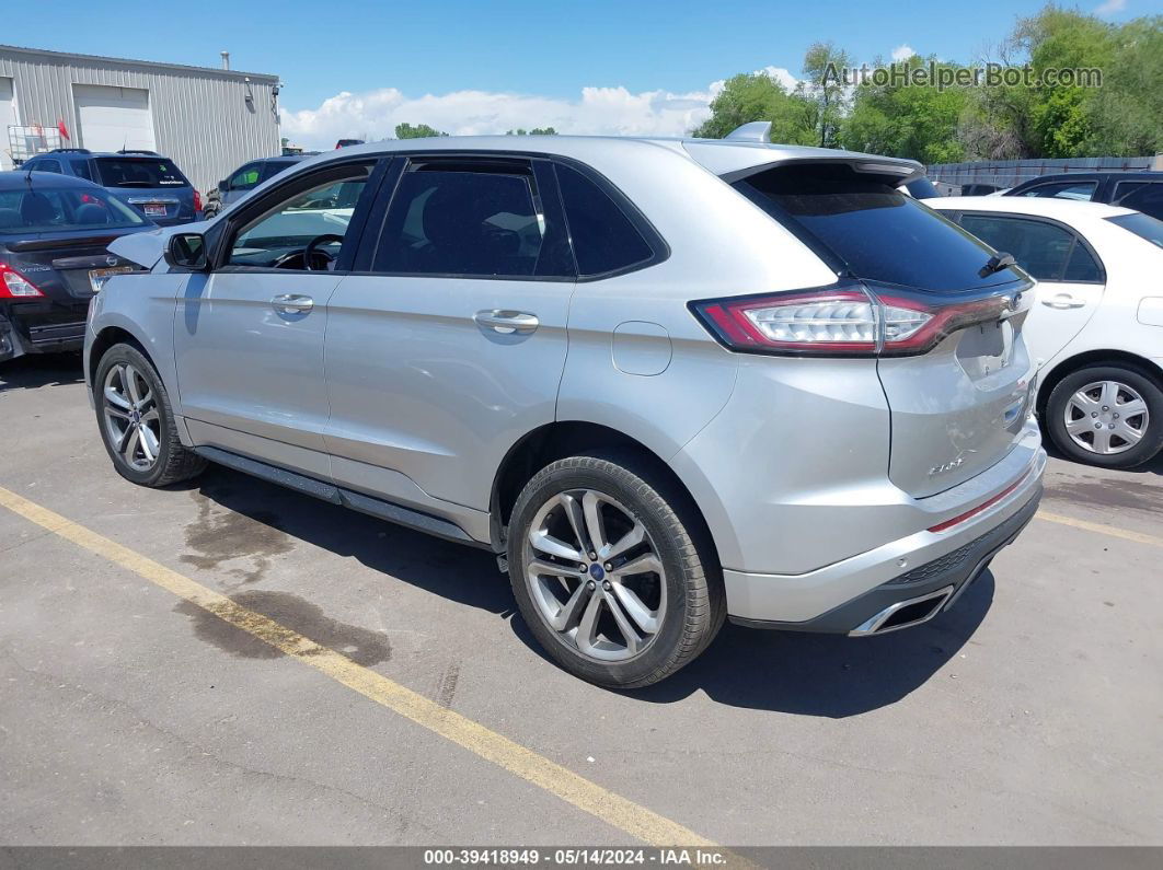 2017 Ford Edge Sport Серебряный vin: 2FMPK4AP5HBB06185