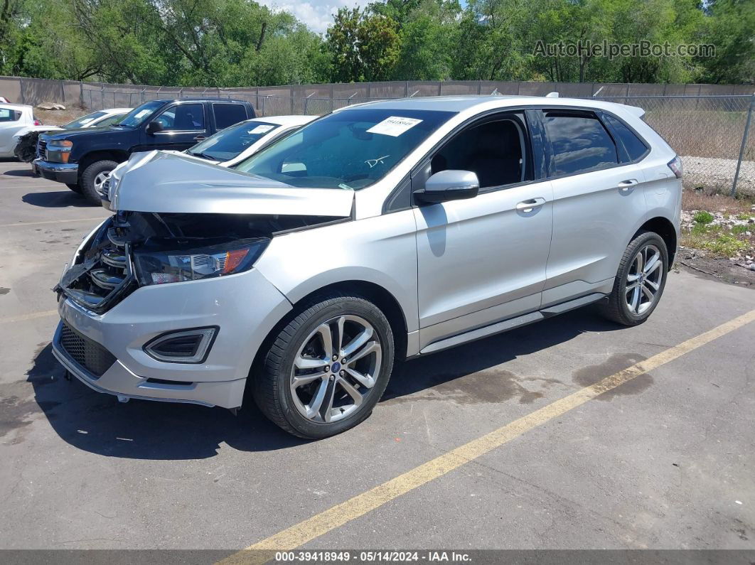 2017 Ford Edge Sport Серебряный vin: 2FMPK4AP5HBB06185