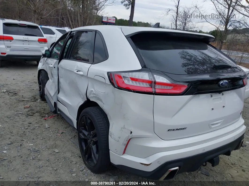 2020 Ford Edge St White vin: 2FMPK4AP5LBB54438