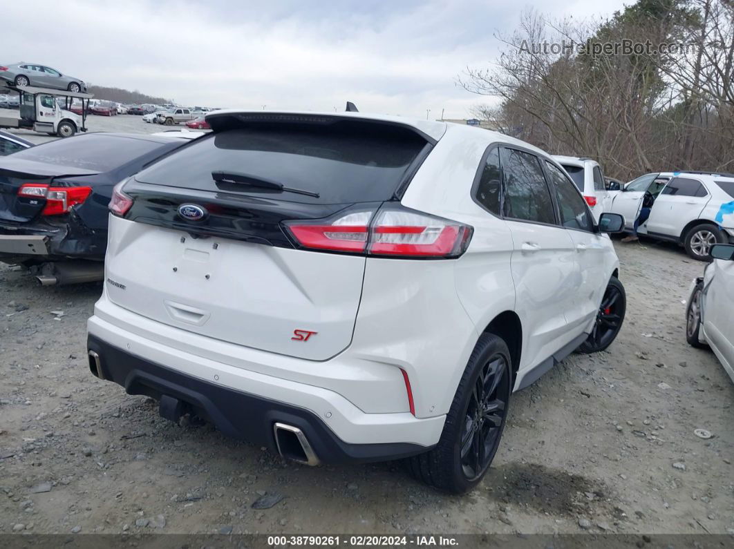 2020 Ford Edge St White vin: 2FMPK4AP5LBB54438