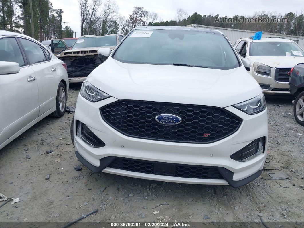 2020 Ford Edge St White vin: 2FMPK4AP5LBB54438