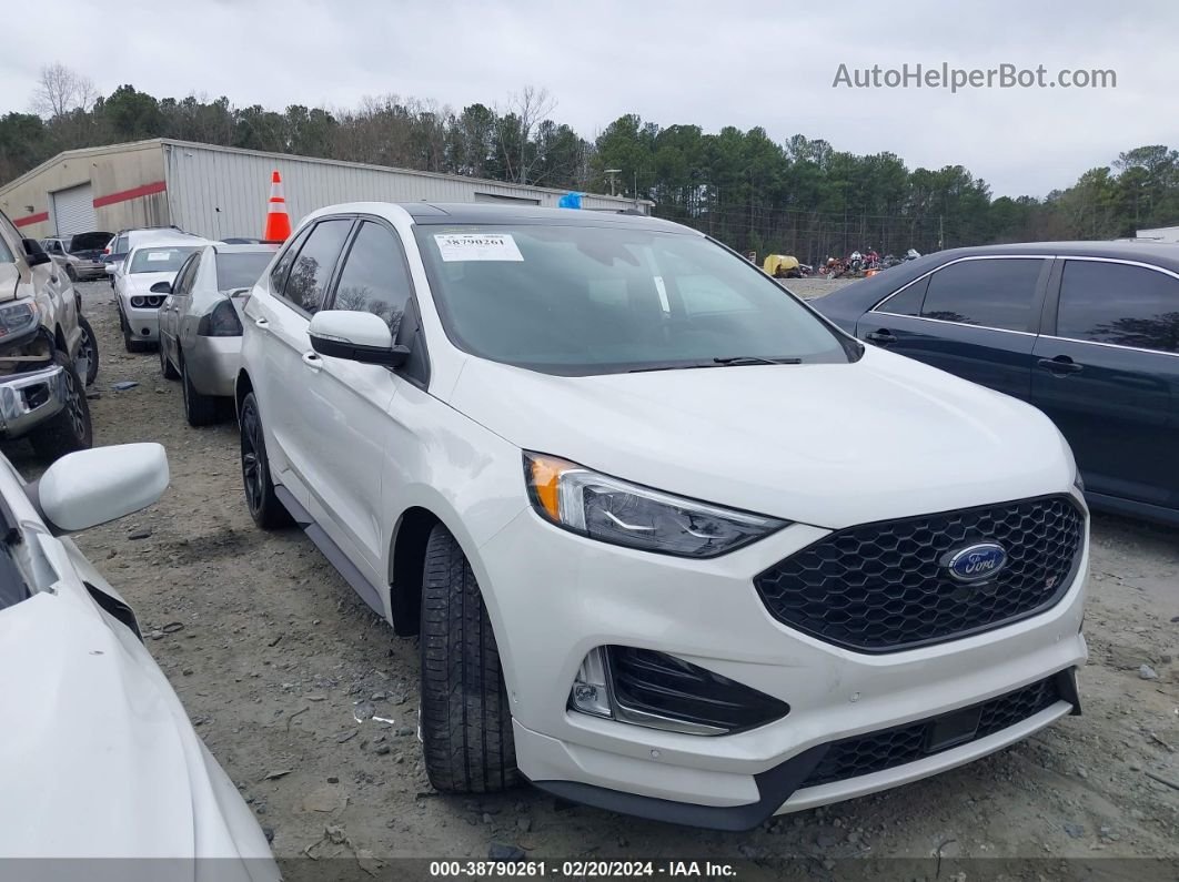 2020 Ford Edge St White vin: 2FMPK4AP5LBB54438