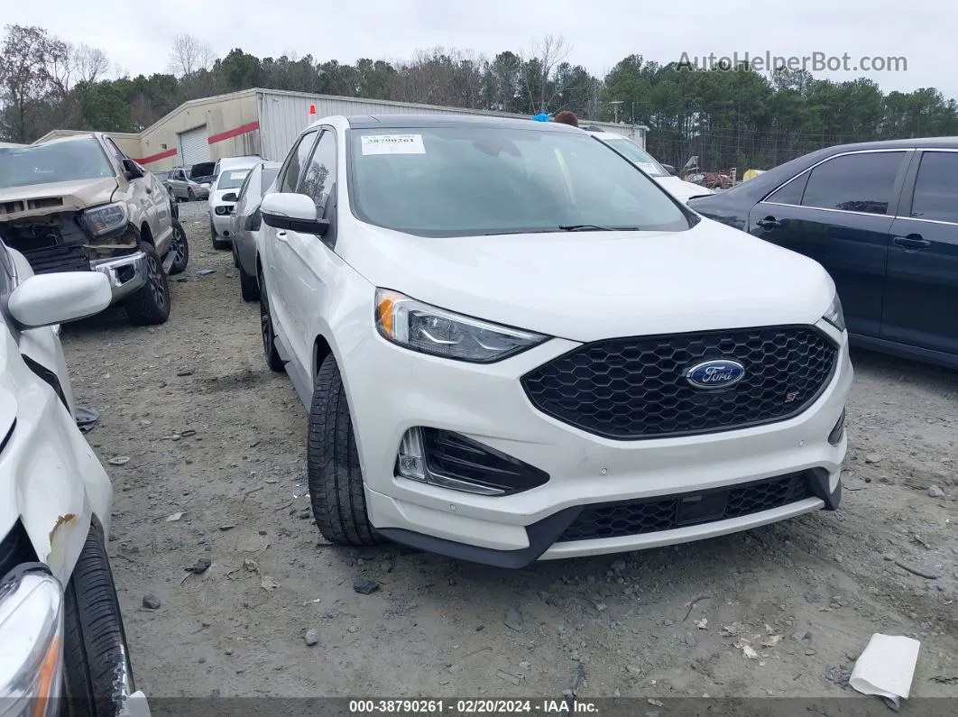 2020 Ford Edge St White vin: 2FMPK4AP5LBB54438