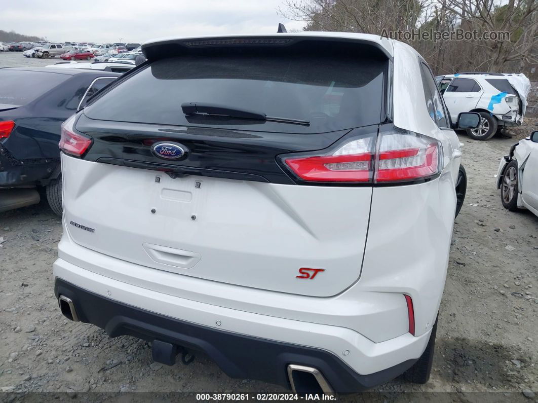 2020 Ford Edge St White vin: 2FMPK4AP5LBB54438