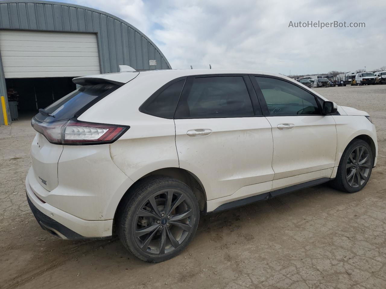 2018 Ford Edge Sport White vin: 2FMPK4AP6JBB10235