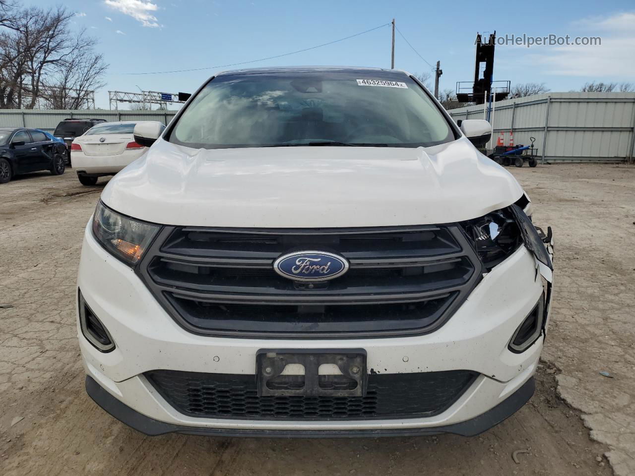 2018 Ford Edge Sport Белый vin: 2FMPK4AP6JBB10235