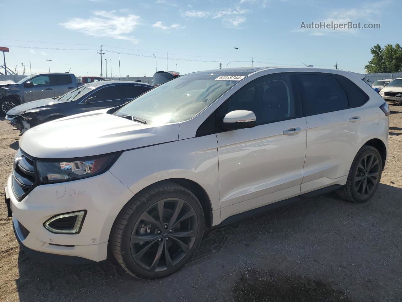 2018 Ford Edge Sport Белый vin: 2FMPK4AP6JBB29089