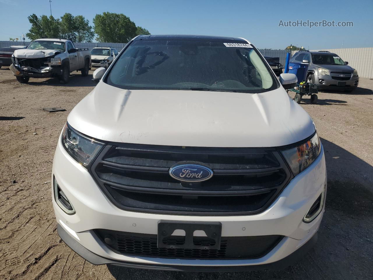 2018 Ford Edge Sport Белый vin: 2FMPK4AP6JBB29089