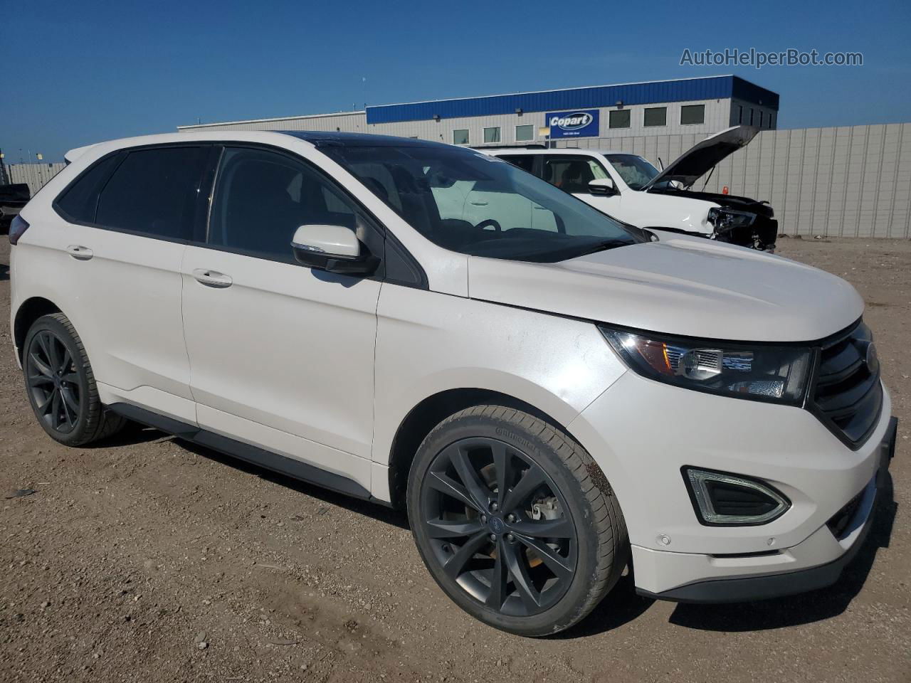 2018 Ford Edge Sport Белый vin: 2FMPK4AP6JBB29089