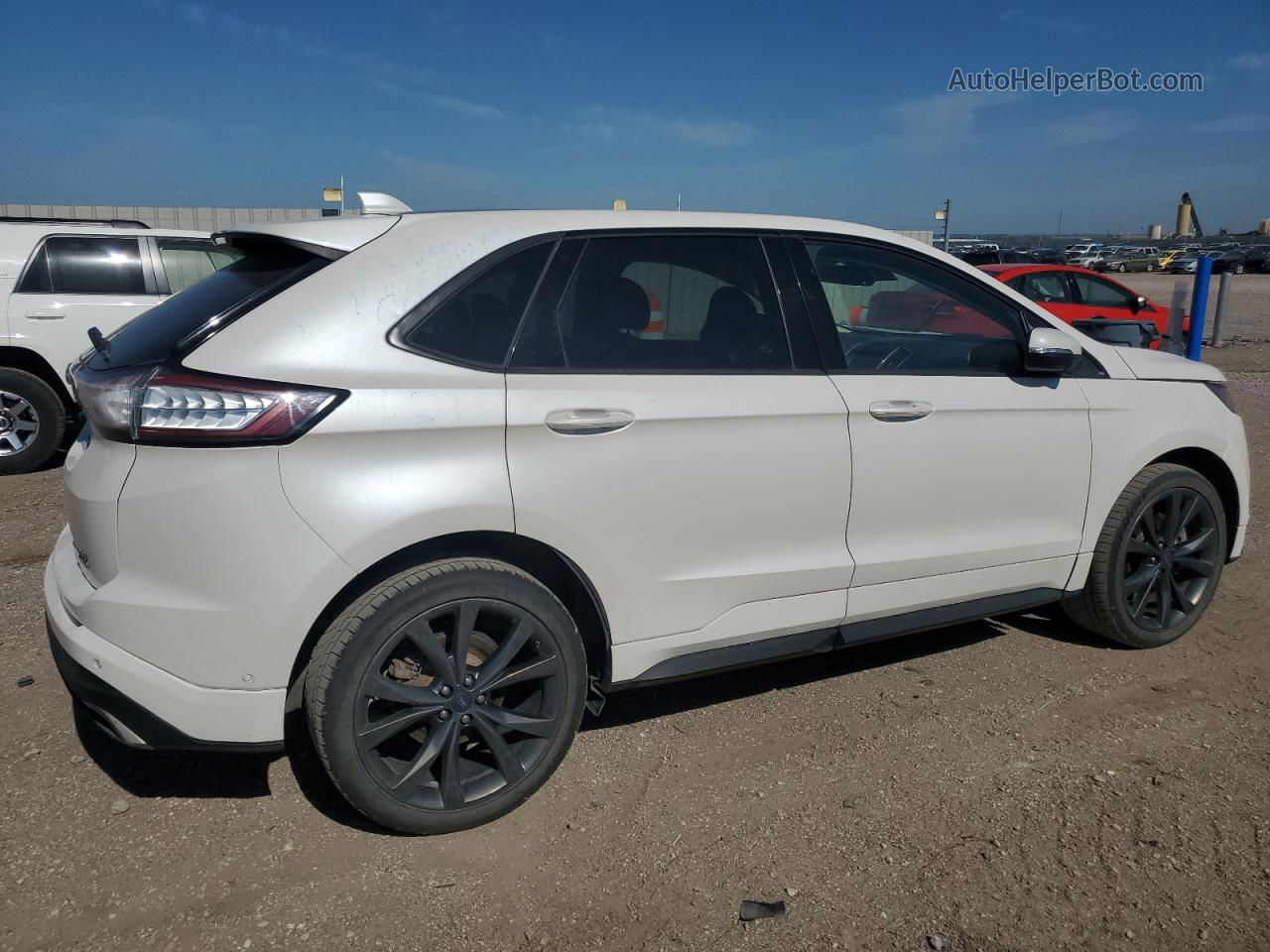 2018 Ford Edge Sport Белый vin: 2FMPK4AP6JBB29089