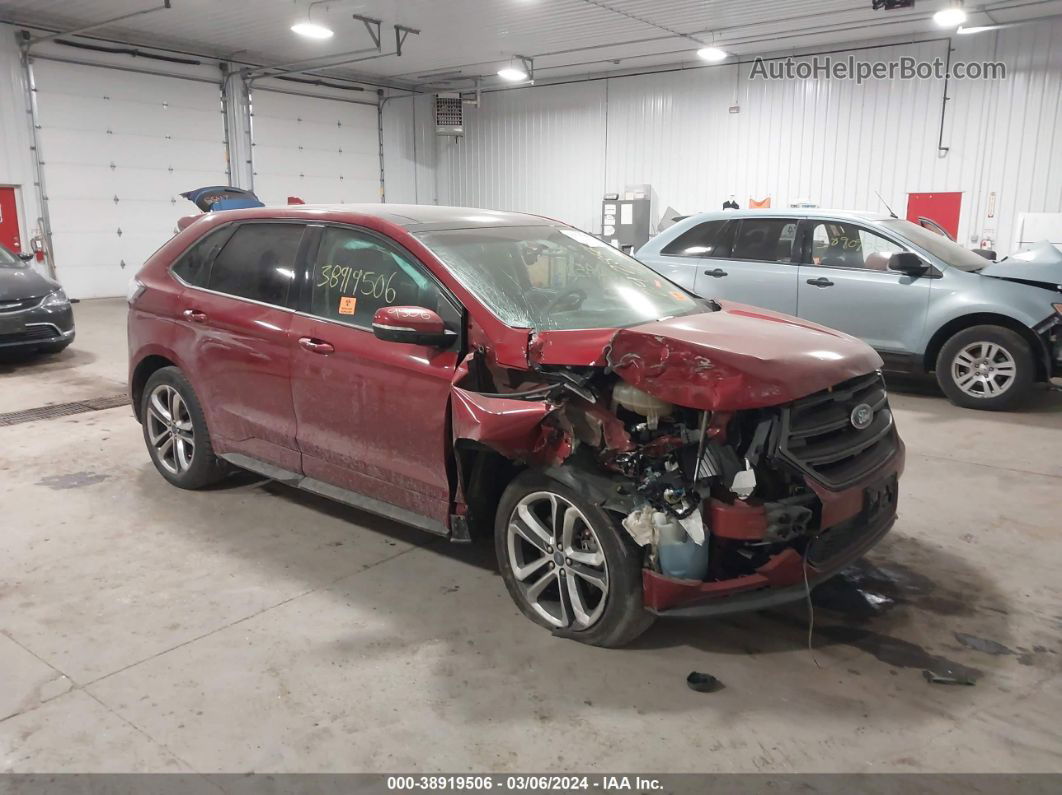 2016 Ford Edge Sport Red vin: 2FMPK4AP7GBB30776