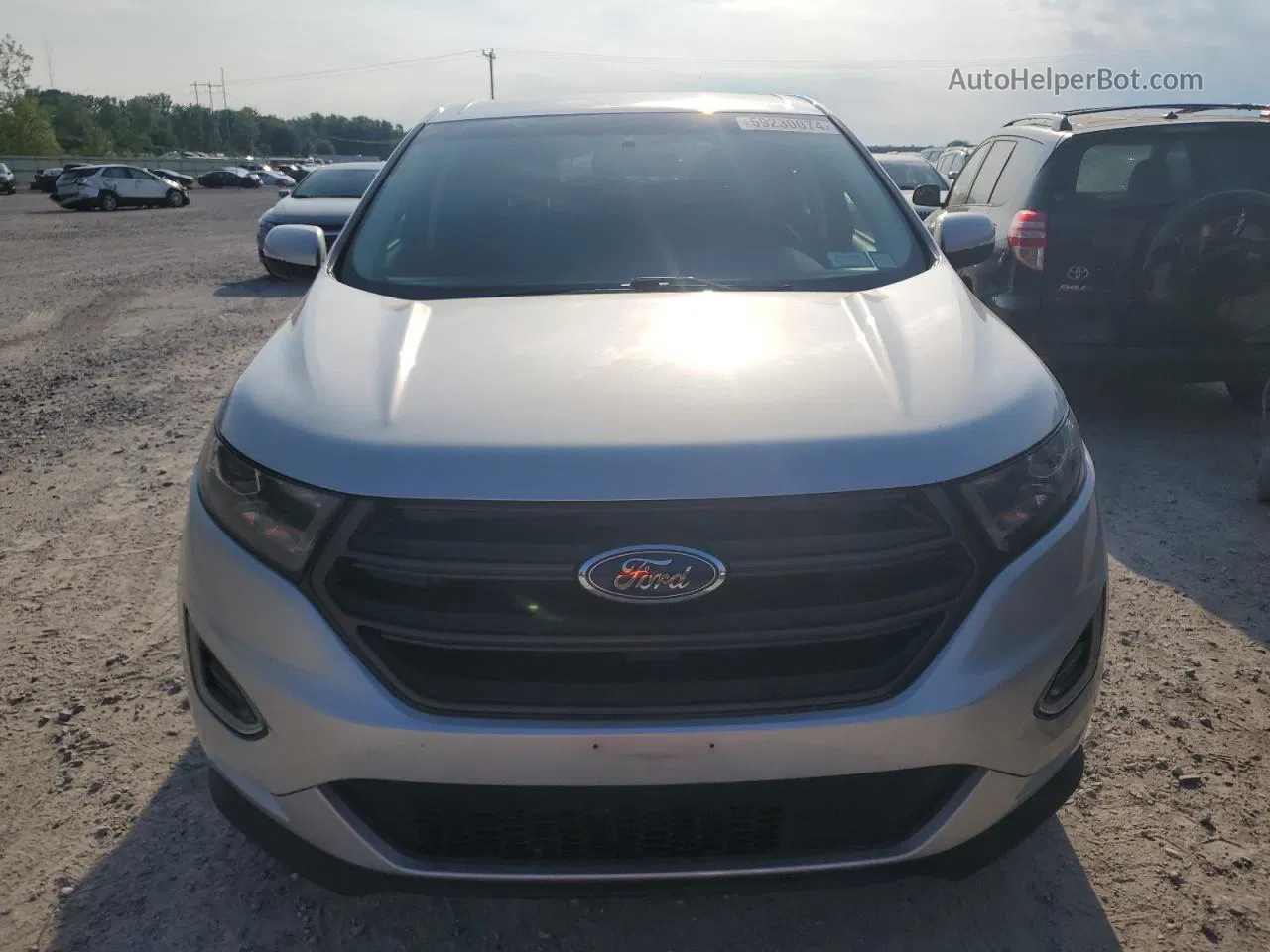 2017 Ford Edge Sport Silver vin: 2FMPK4AP7HBB71247