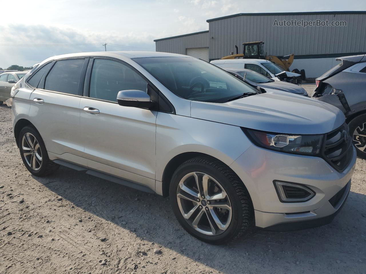 2017 Ford Edge Sport Silver vin: 2FMPK4AP7HBB71247