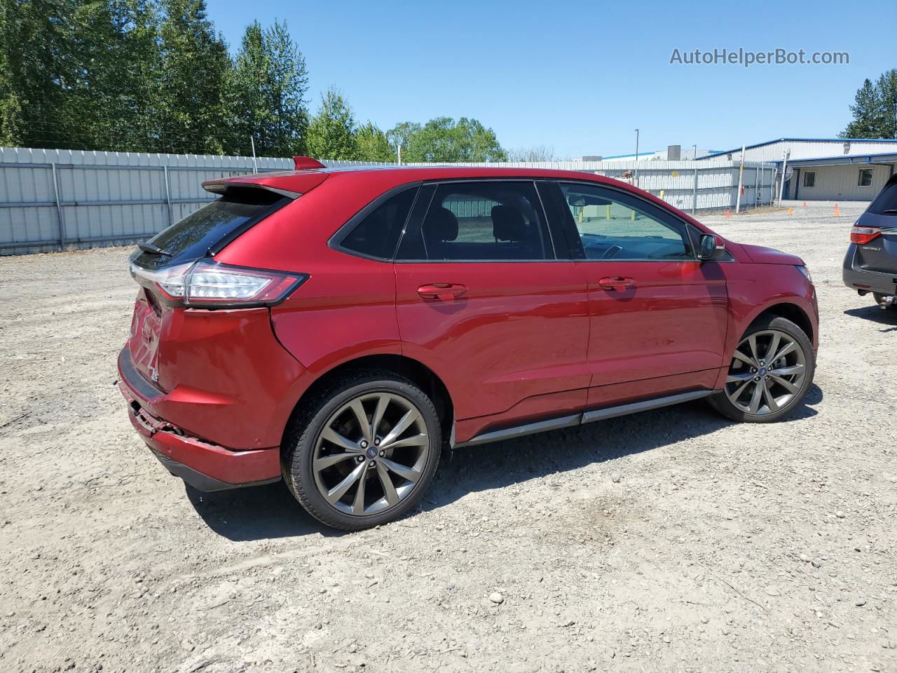 2017 Ford Edge Sport Red vin: 2FMPK4AP7HBC02903