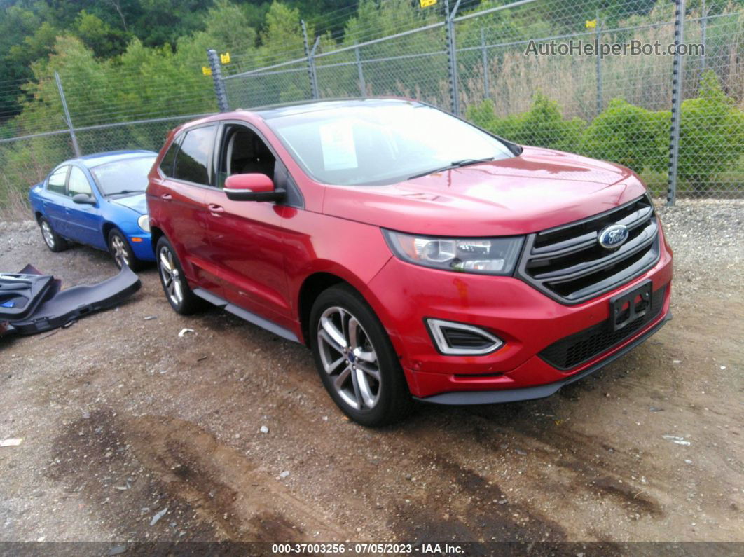 2017 Ford Edge Sport Red vin: 2FMPK4AP7HBC03842