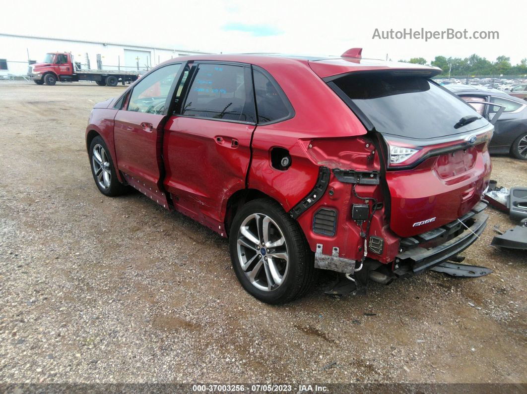 2017 Ford Edge Sport Red vin: 2FMPK4AP7HBC03842