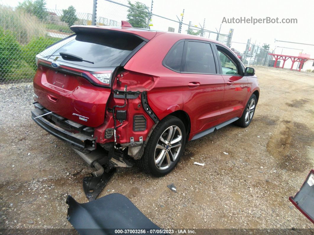 2017 Ford Edge Sport Red vin: 2FMPK4AP7HBC03842