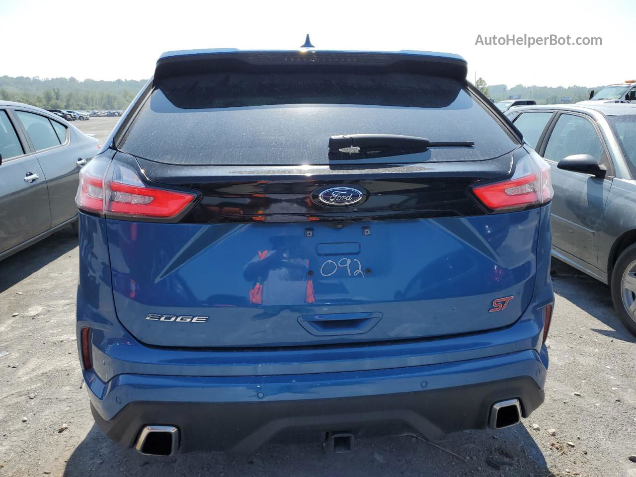 2019 Ford Edge St Blue vin: 2FMPK4AP7KBB01092