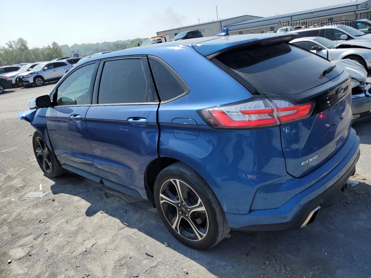 2019 Ford Edge St Blue vin: 2FMPK4AP7KBB01092