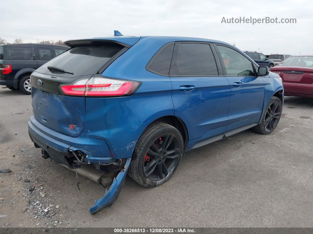 2019 Ford Edge St Синий vin: 2FMPK4AP7KBB41737