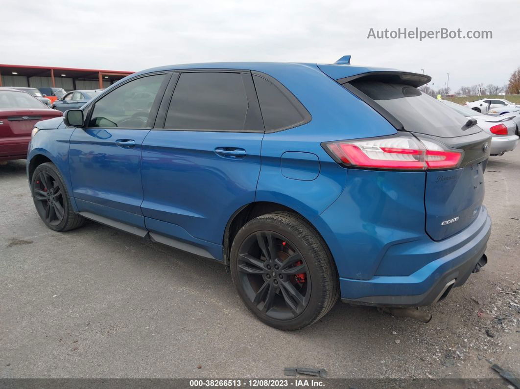 2019 Ford Edge St Синий vin: 2FMPK4AP7KBB41737