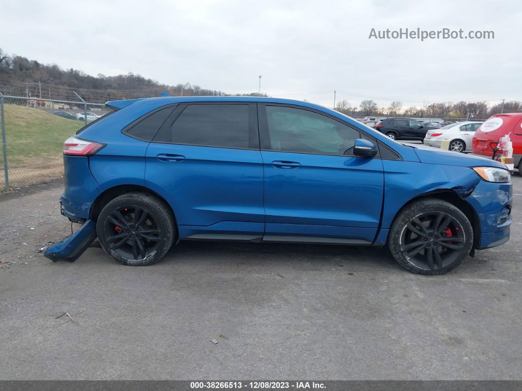 2019 Ford Edge St Blue vin: 2FMPK4AP7KBB41737