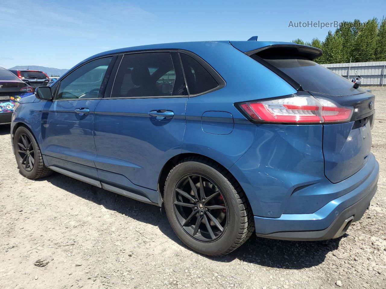 2019 Ford Edge St Blue vin: 2FMPK4AP7KBB42256