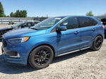 2019 Ford Edge St Blue vin: 2FMPK4AP7KBB42256