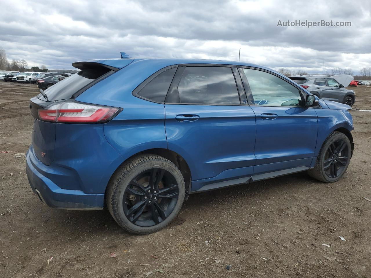 2019 Ford Edge St Blue vin: 2FMPK4AP7KBC27386