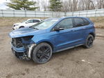 2019 Ford Edge St Blue vin: 2FMPK4AP7KBC27386