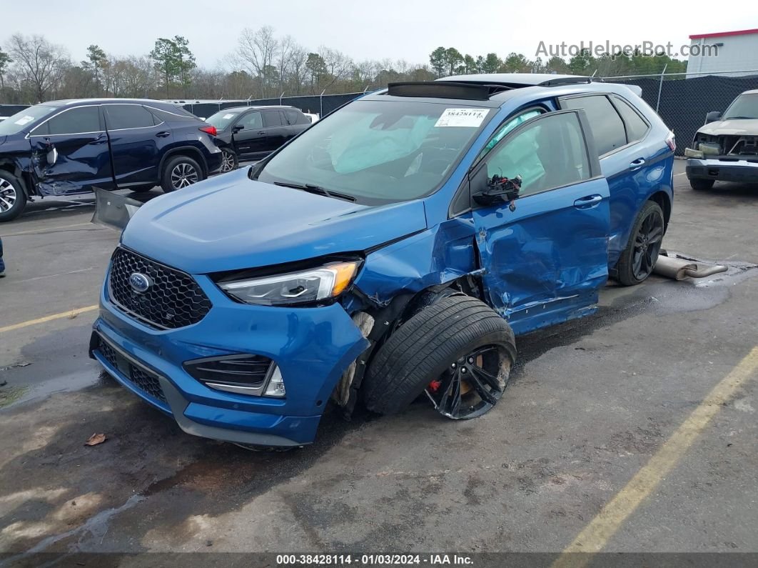 2020 Ford Edge St Blue vin: 2FMPK4AP7LBA66426