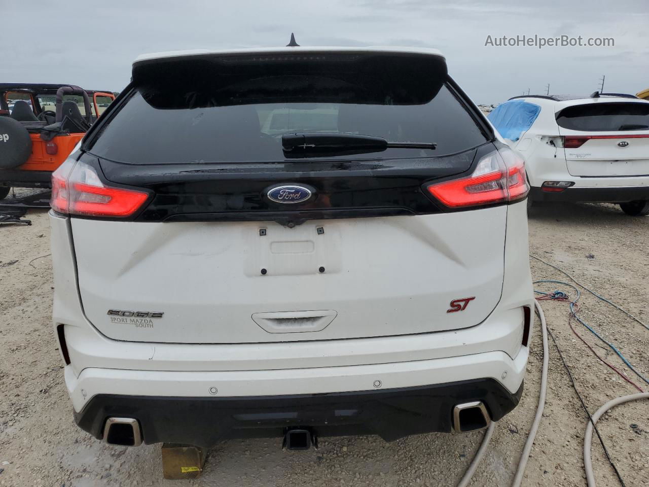 2020 Ford Edge St Белый vin: 2FMPK4AP7LBB43828