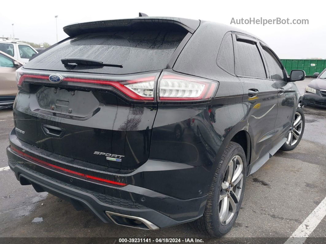 2016 Ford Edge Sport Black vin: 2FMPK4AP8GBB31452