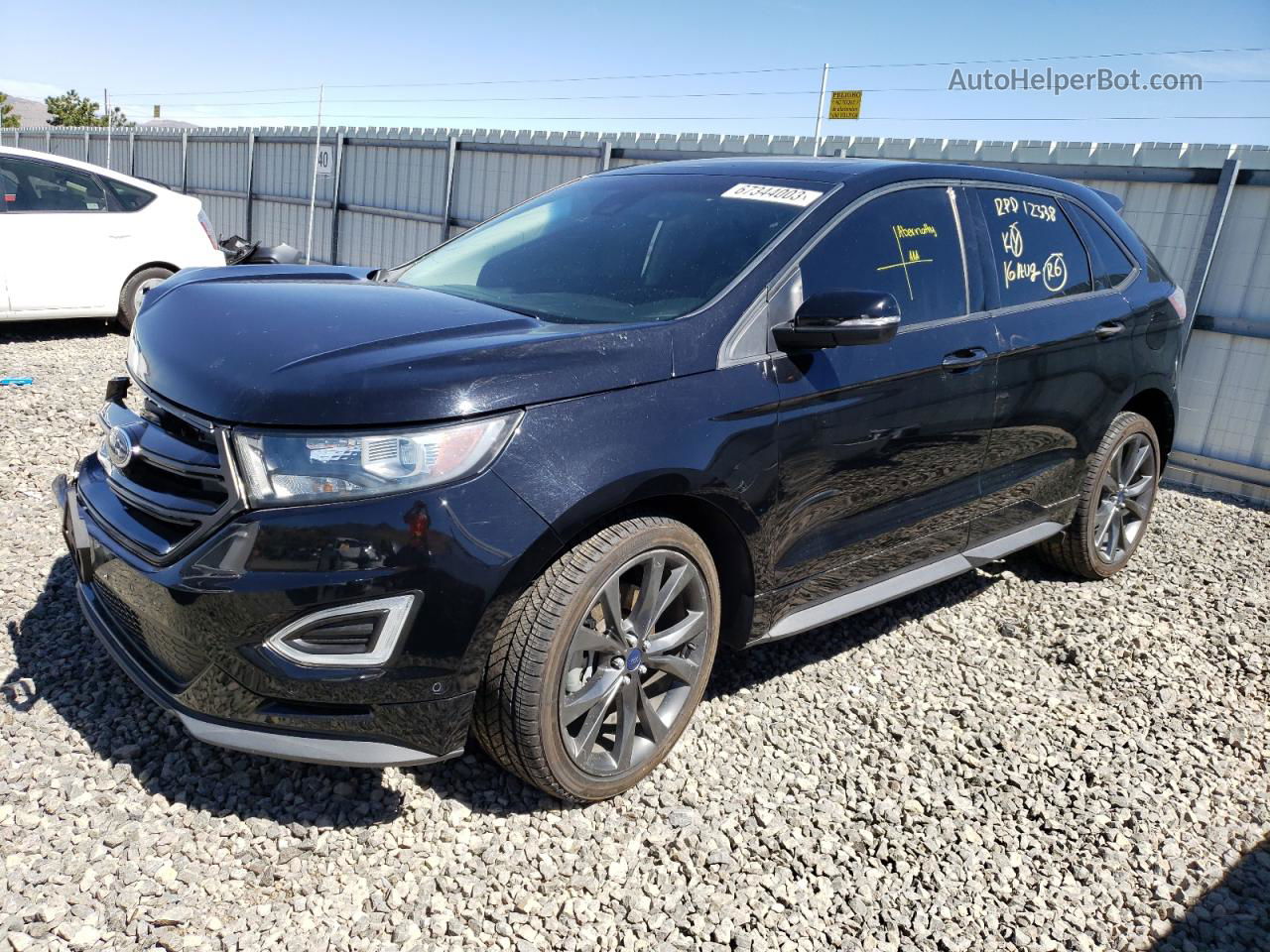 2016 Ford Edge Sport Black vin: 2FMPK4AP8GBB53211