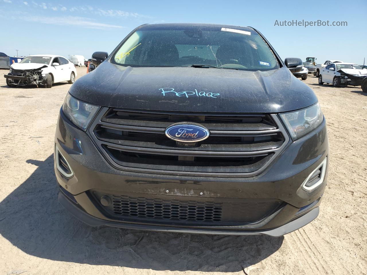 2018 Ford Edge Sport Black vin: 2FMPK4AP8JBB25917