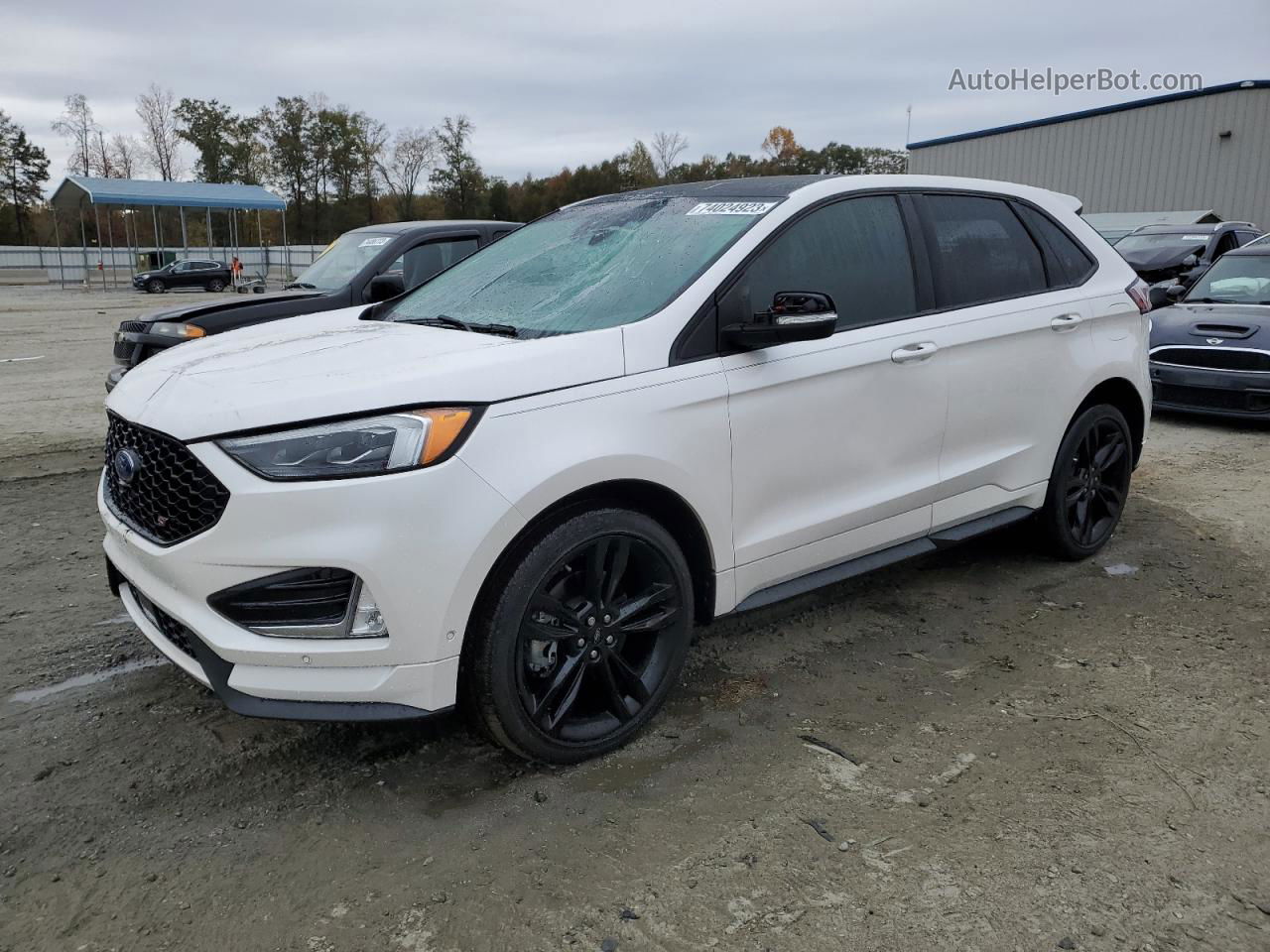 2019 Ford Edge St Белый vin: 2FMPK4AP8KBB26373