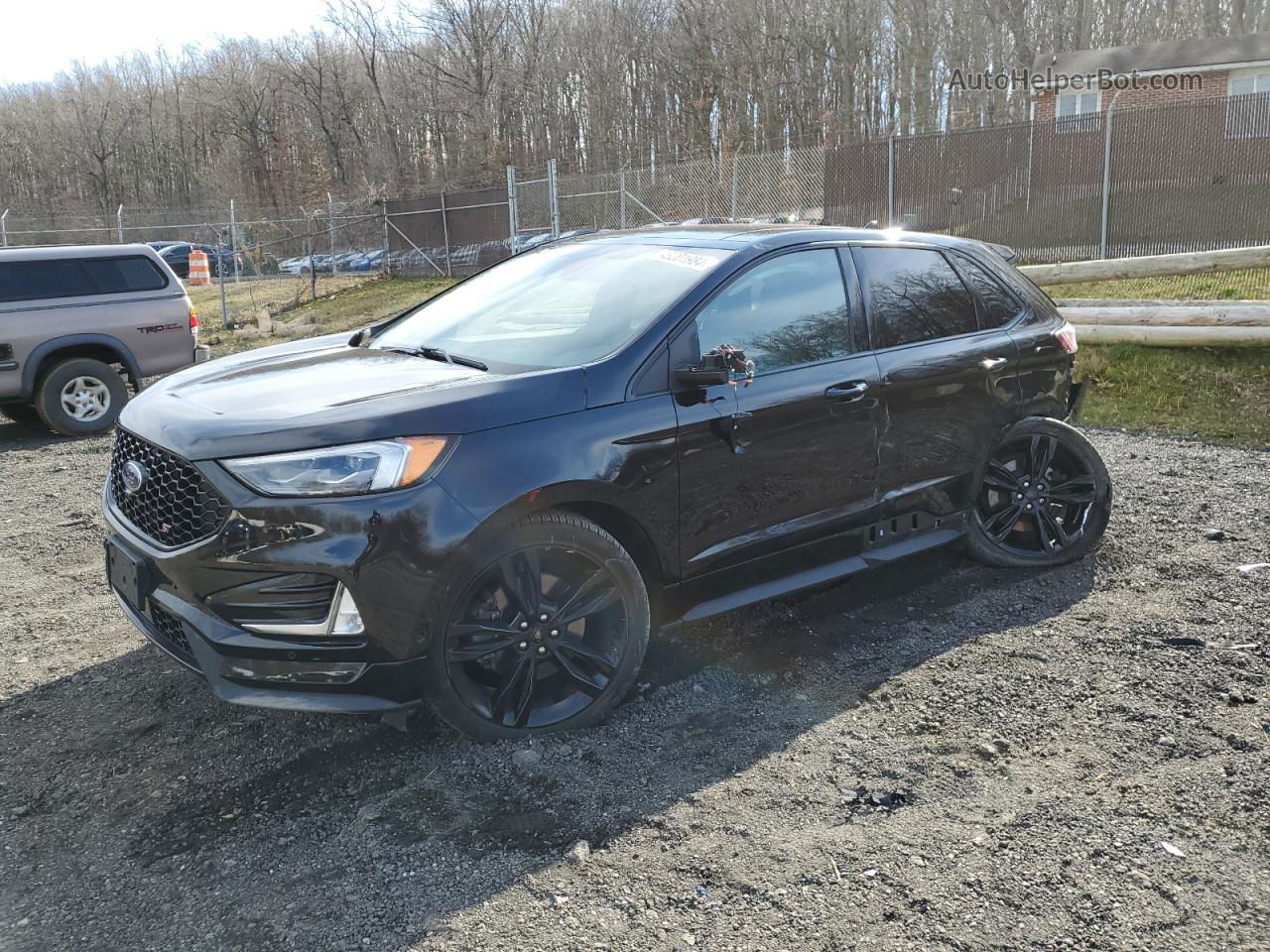 2020 Ford Edge St Черный vin: 2FMPK4AP8LBB50142