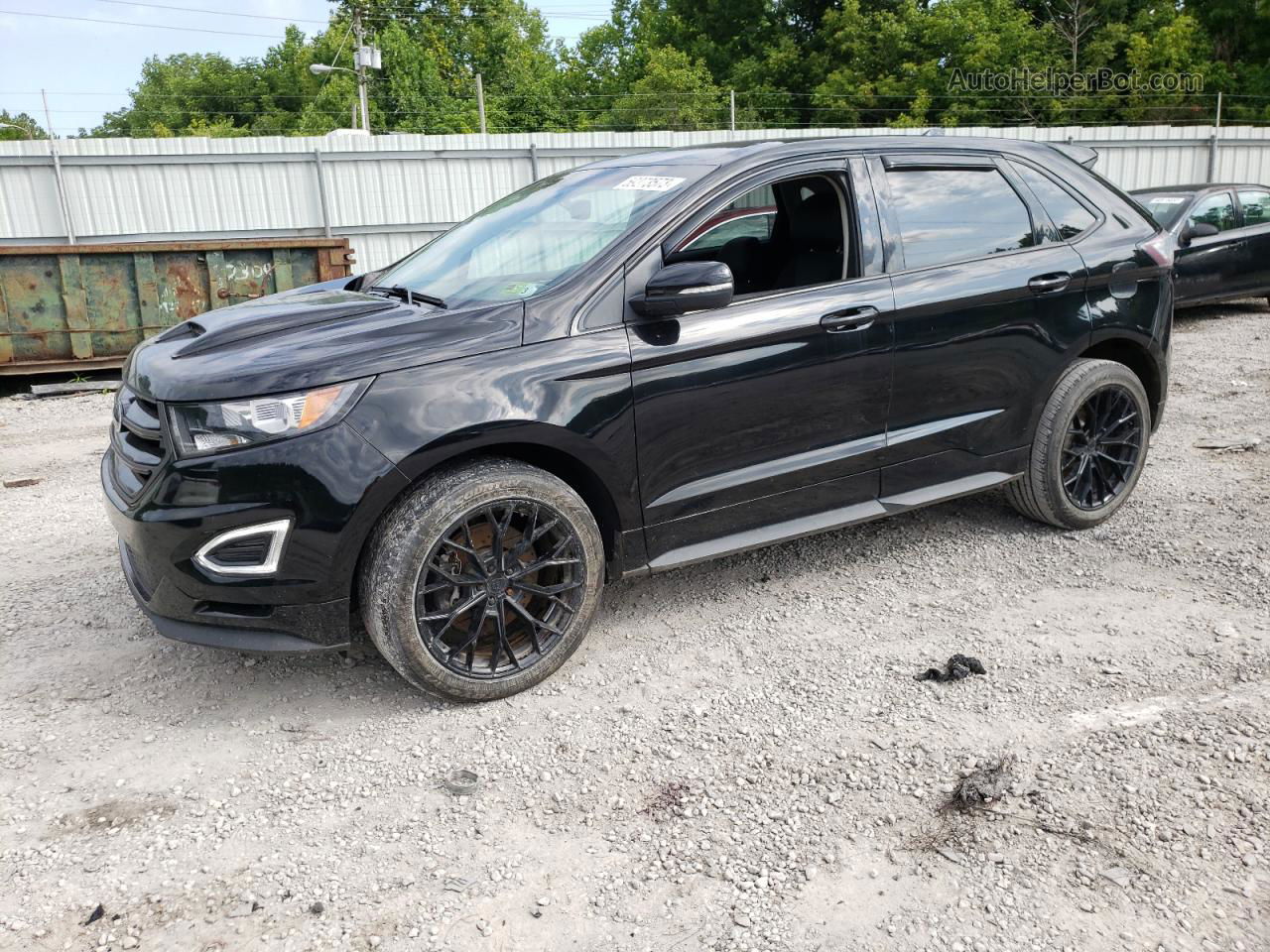 2016 Ford Edge Sport Black vin: 2FMPK4AP9GBB70471