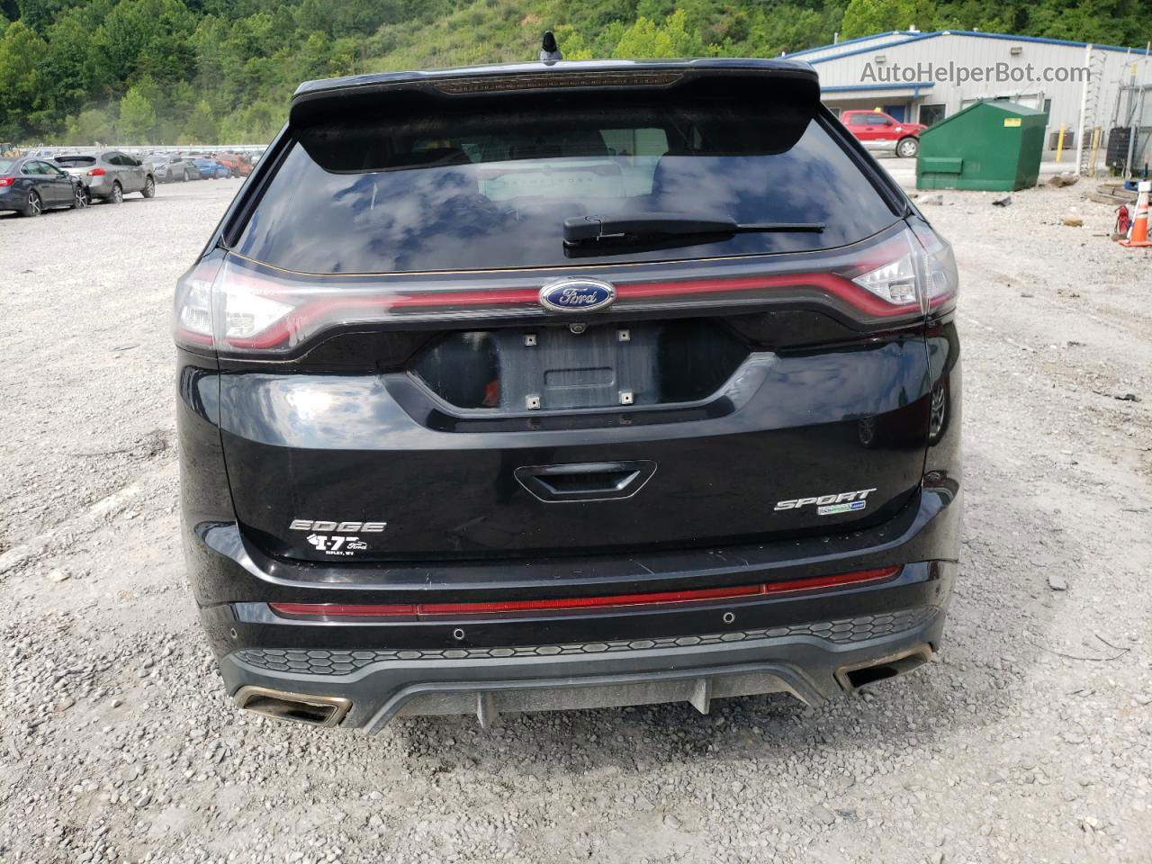 2016 Ford Edge Sport Black vin: 2FMPK4AP9GBB70471