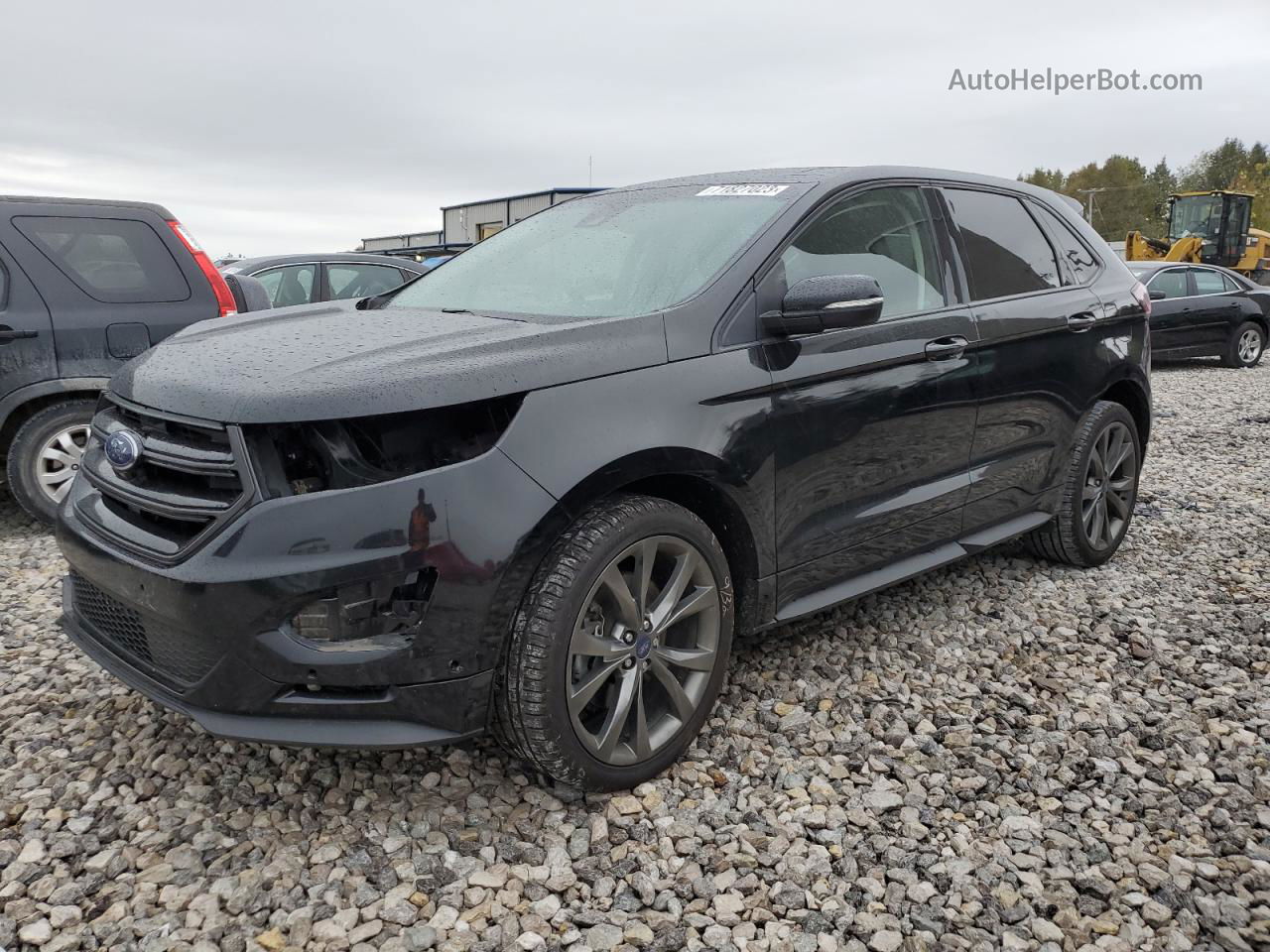 2016 Ford Edge Sport Черный vin: 2FMPK4AP9GBC30765